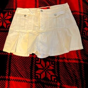 White Jean skort ( skirt in the front shorts in the back )